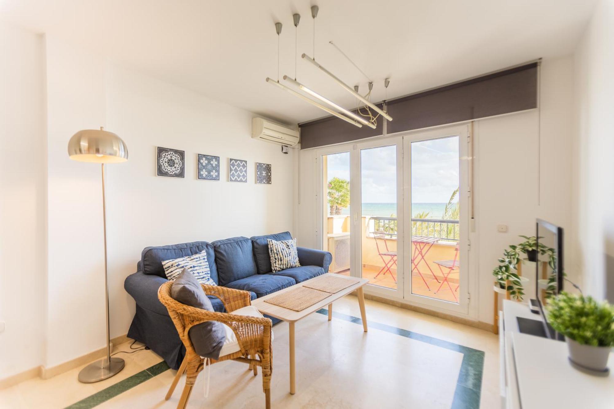 Bonito Apartamento En Primera Linea De Playa 埃斯特波纳 外观 照片
